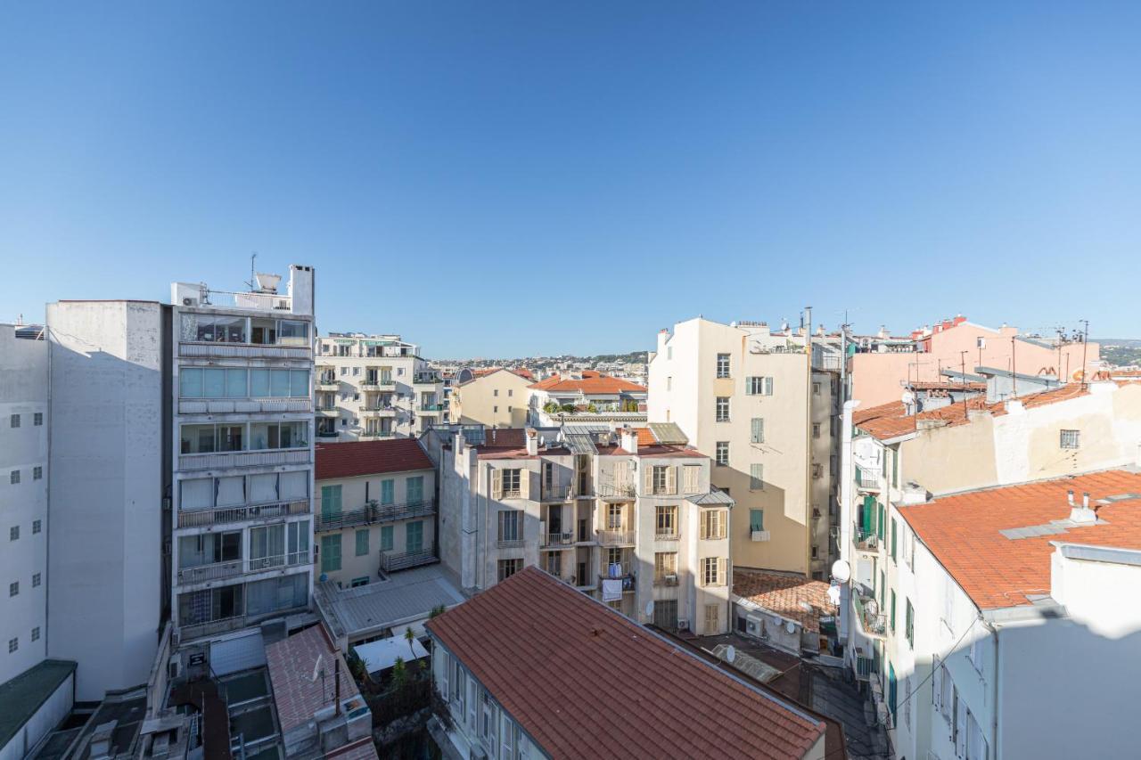 1 Su Ede - Dernier Etage Ascenseur - 1 Min Plage Et Zone Pietonne Nice Bagian luar foto
